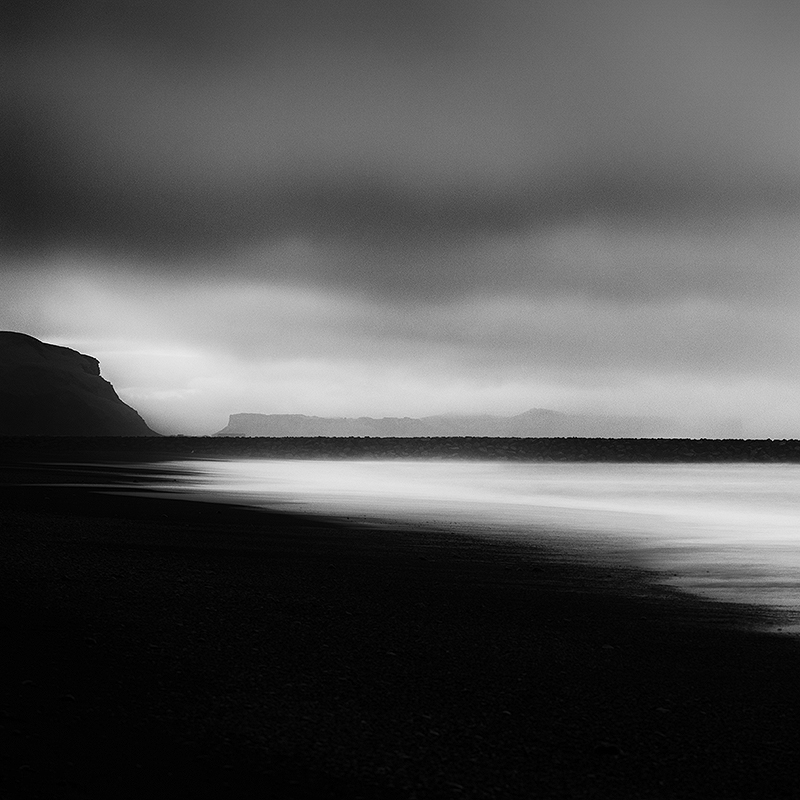 iceland Landscape monochrome black White digital photographs personal seascape waterscape mountains beach sea Ocean SKY