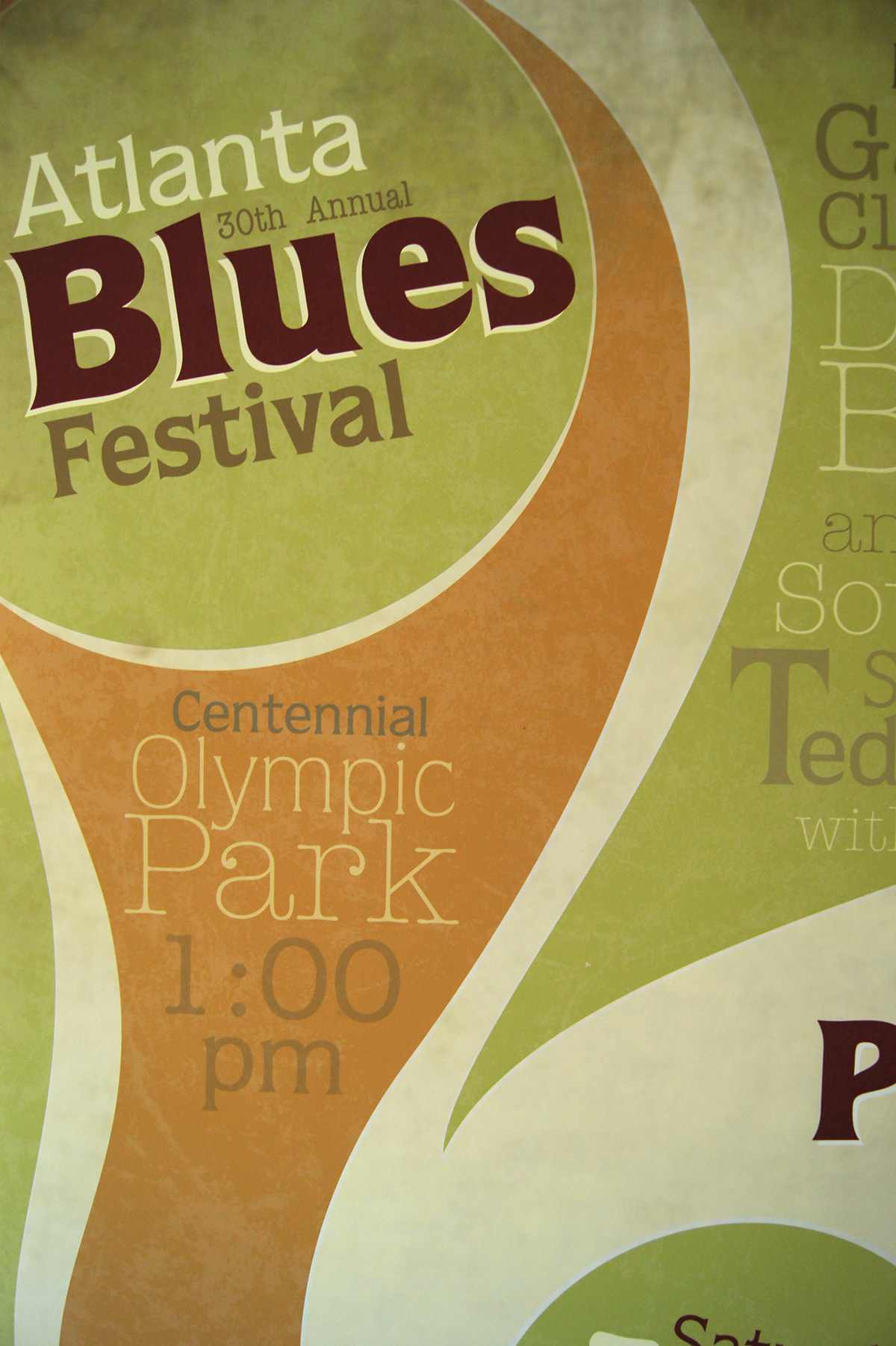 blues festival poster rock abstract