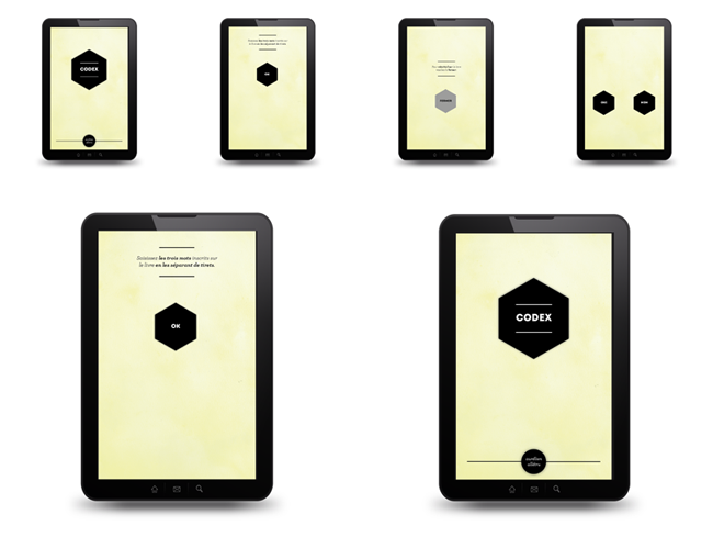 book  livre  tablet  tablette  Application  codex  art numérique  encre  thermosensible  arduino  electronique Mode  emploi  interactive