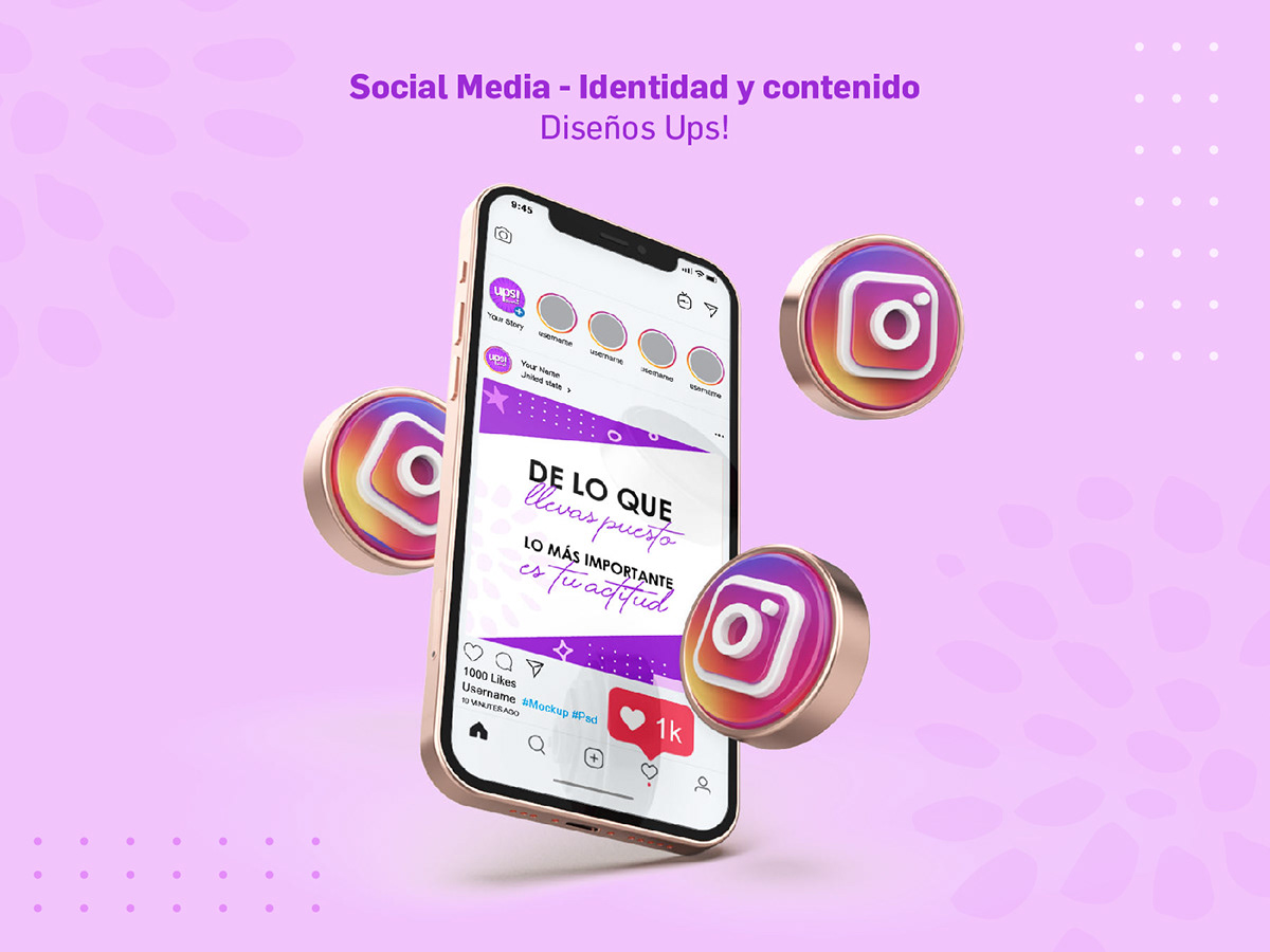 community manager contenido feed identidad visual ilustrator instagram redes sociales social media Stories
