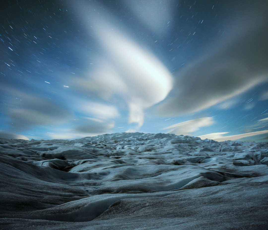 chile torres del paine patagonia glacier iceberg hiking Trek Analogue sublime night long exposure