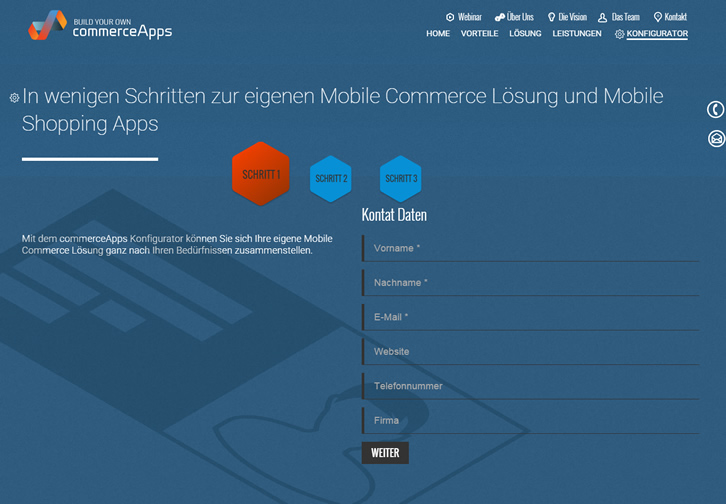 corporate Webdesign e-commerce app development svg frontend german