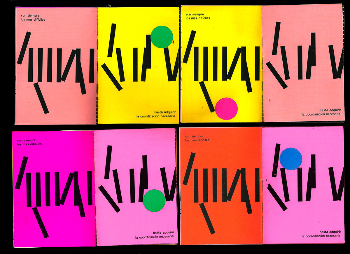 Booklet fanzine editorial design publication colors stickers