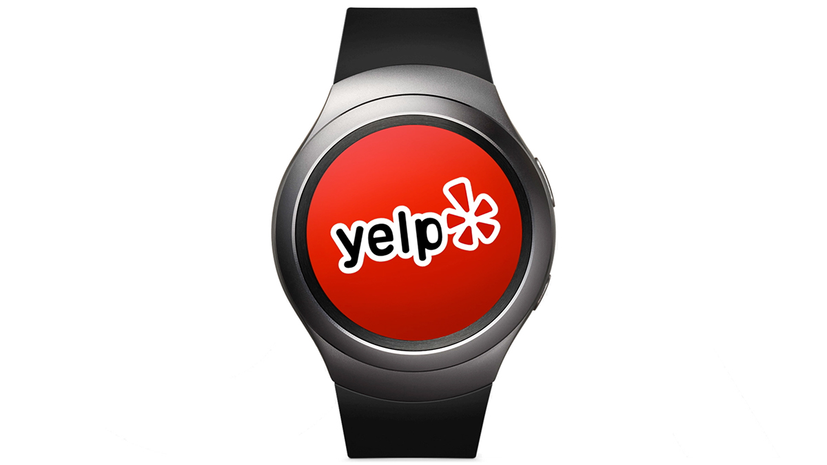 Yelp app Samsung Gear S2 smartwatch