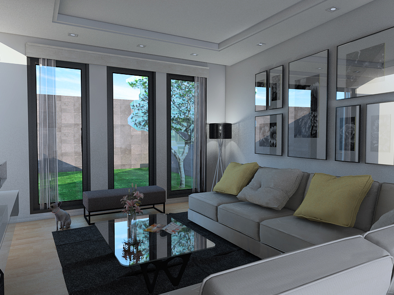 small space living room minimalist modern