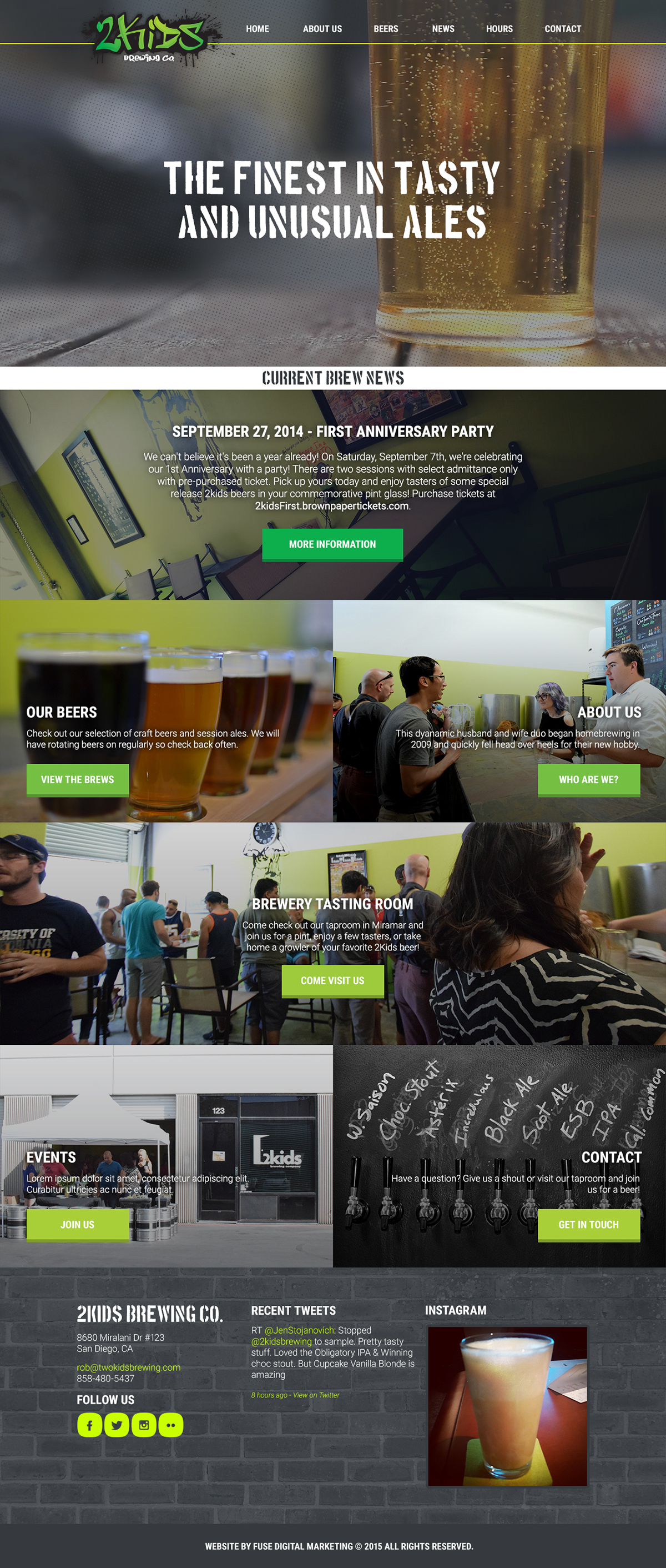 brewery wordpress php css background video HTML jquery photoshop Web Design 
