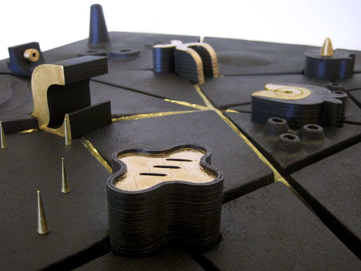 art Designer toys extruders 3d printing plastic gold Charms toy strange weird blindbox toy vinil Prototypes