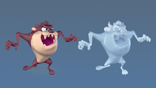 looney toon 3D characters bugs TAZ