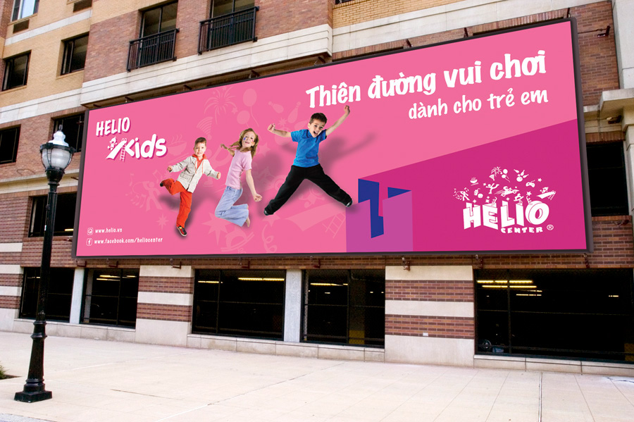 center vietnam graphic Outdoor print banner billboard
