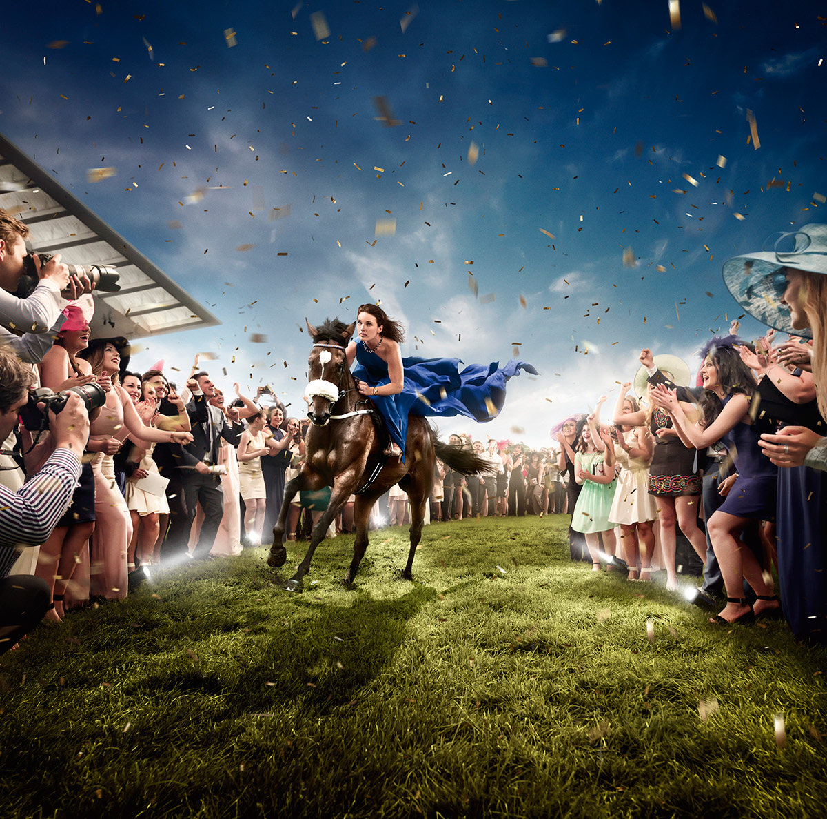 retouch comp crowds horse grand national Racing