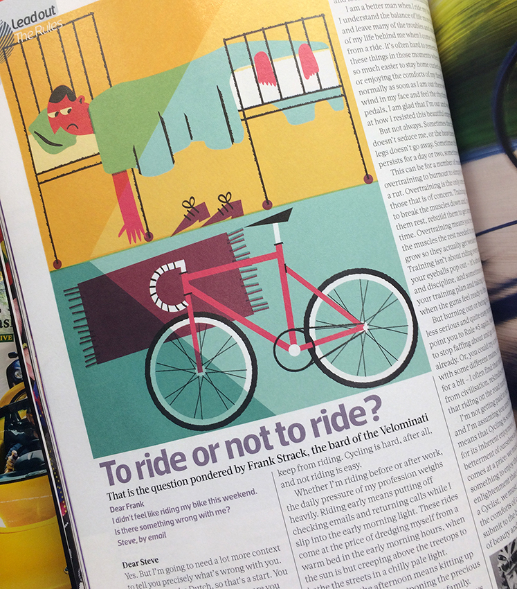 cyclist magazine frank sträck bed MORNING velominati