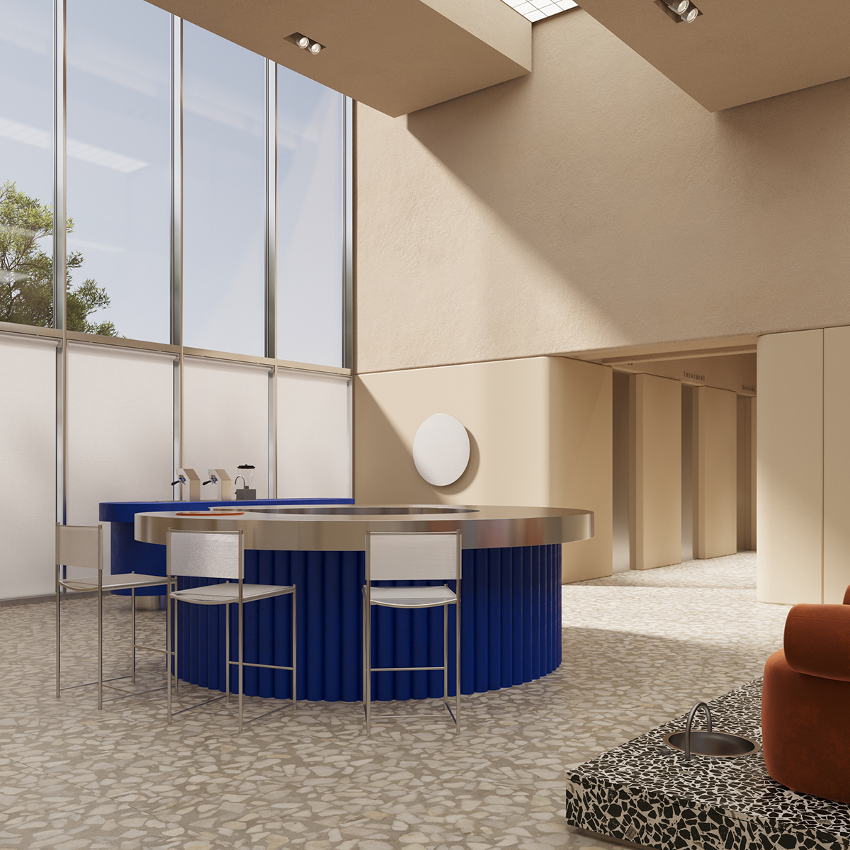 3ds max architecture beauty corona design Interior mall Minimalism salon Spa