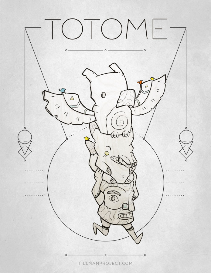 Totem game totome Logotype