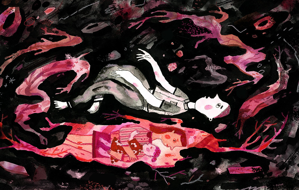 editorial buzzfeed haejinpark abortion debate essay heart MedicalIllustraiton ScienceIllustration watercolor