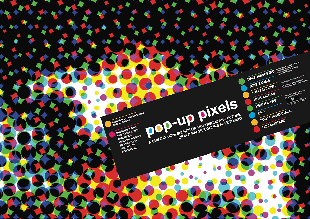pixel conference Booklet poster