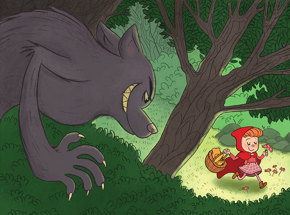 little red riding hood fable fairy tale wolf