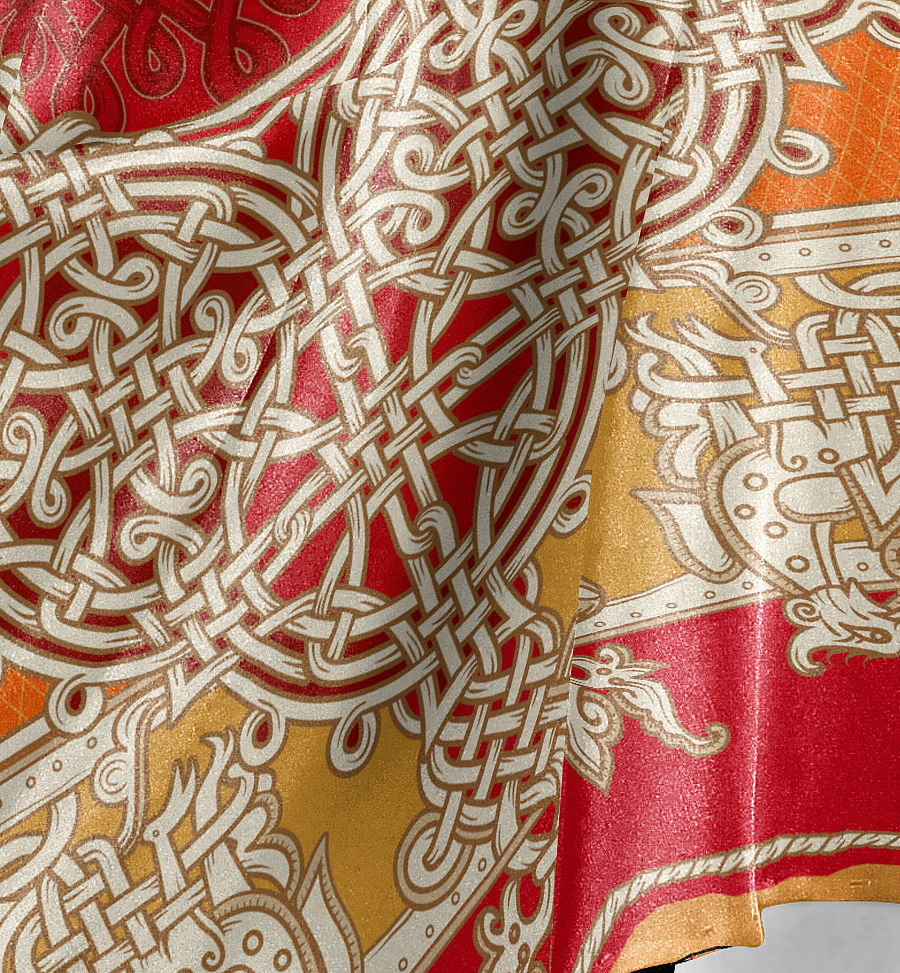 fabric cloth Russia ornament Celtic textil scarve Washington