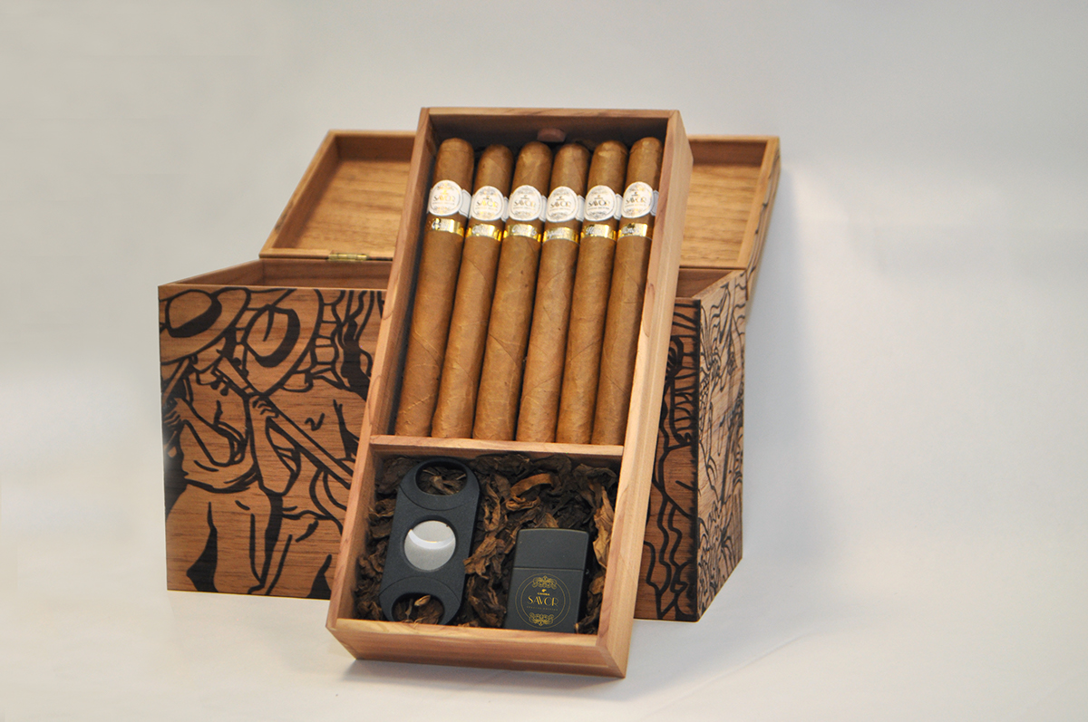 cigars humidor restaurant design press kit Savor the Moment