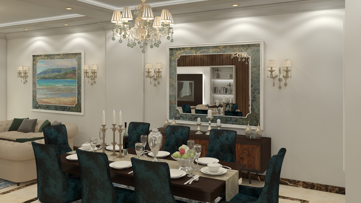 reception dinning living dinning room reception design home design villa design