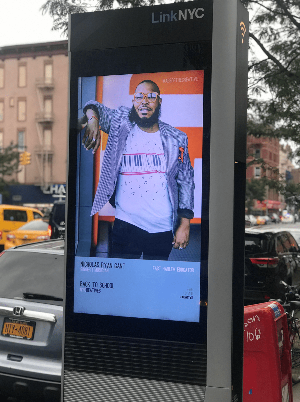 Billboards Digital Kiosk link nyc Out of home digital public art teacher appreciation