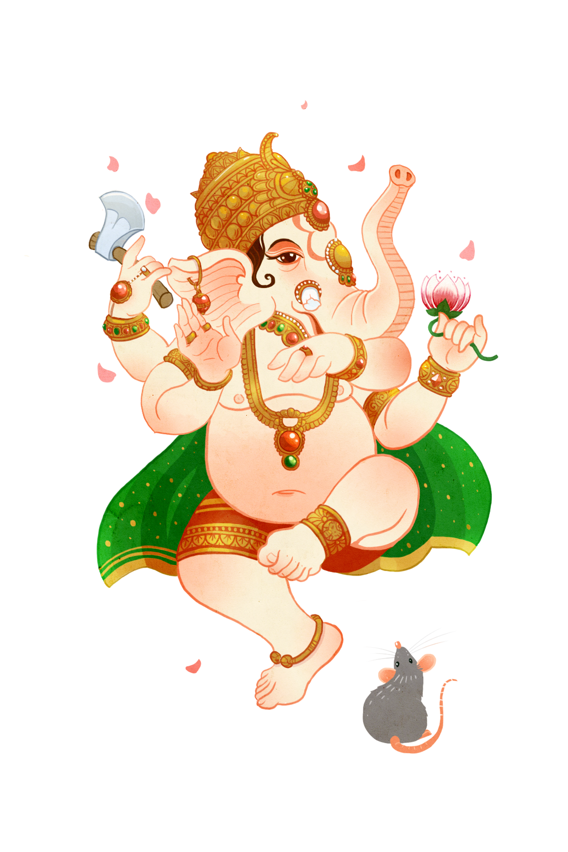 Ganesh monkey king mythology fantasy concept art educational God indian Hindu chinese legend