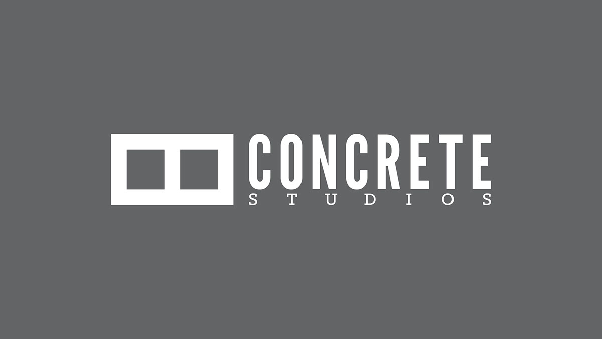 Adobe Portfolio concrete studios identity modern manly