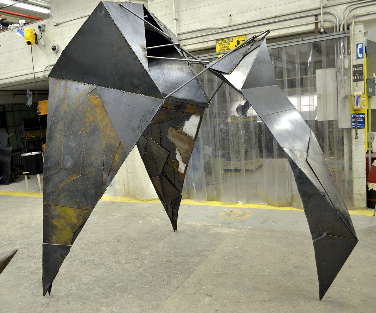 steel welding large scale sculpture metal work