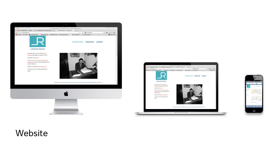 lorenzo rocco psicologo corporate image Logo Design web layout Website