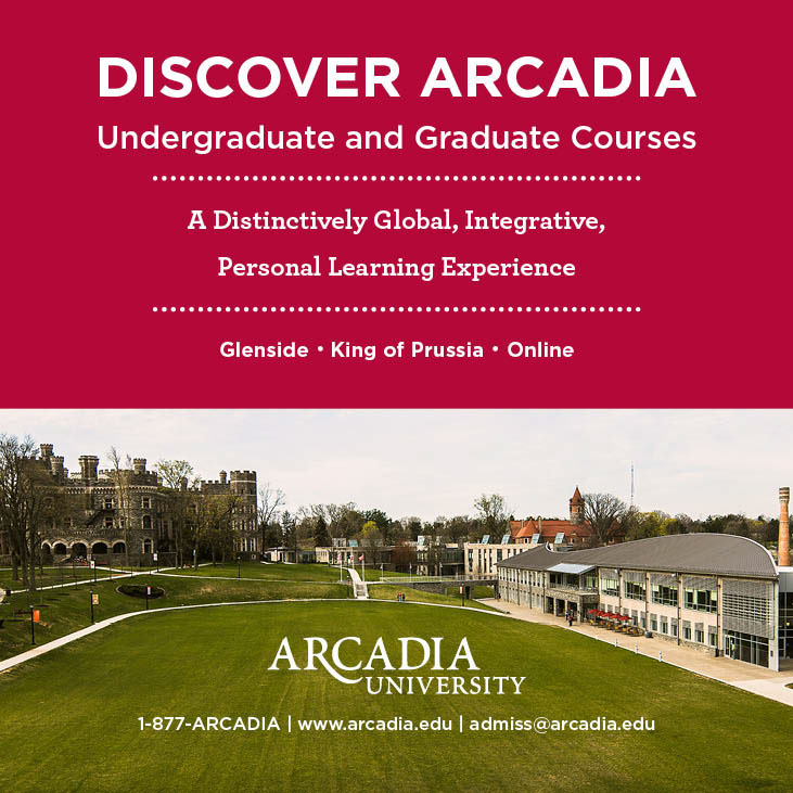ads advertisement University college discover arcadia Arcadia university
