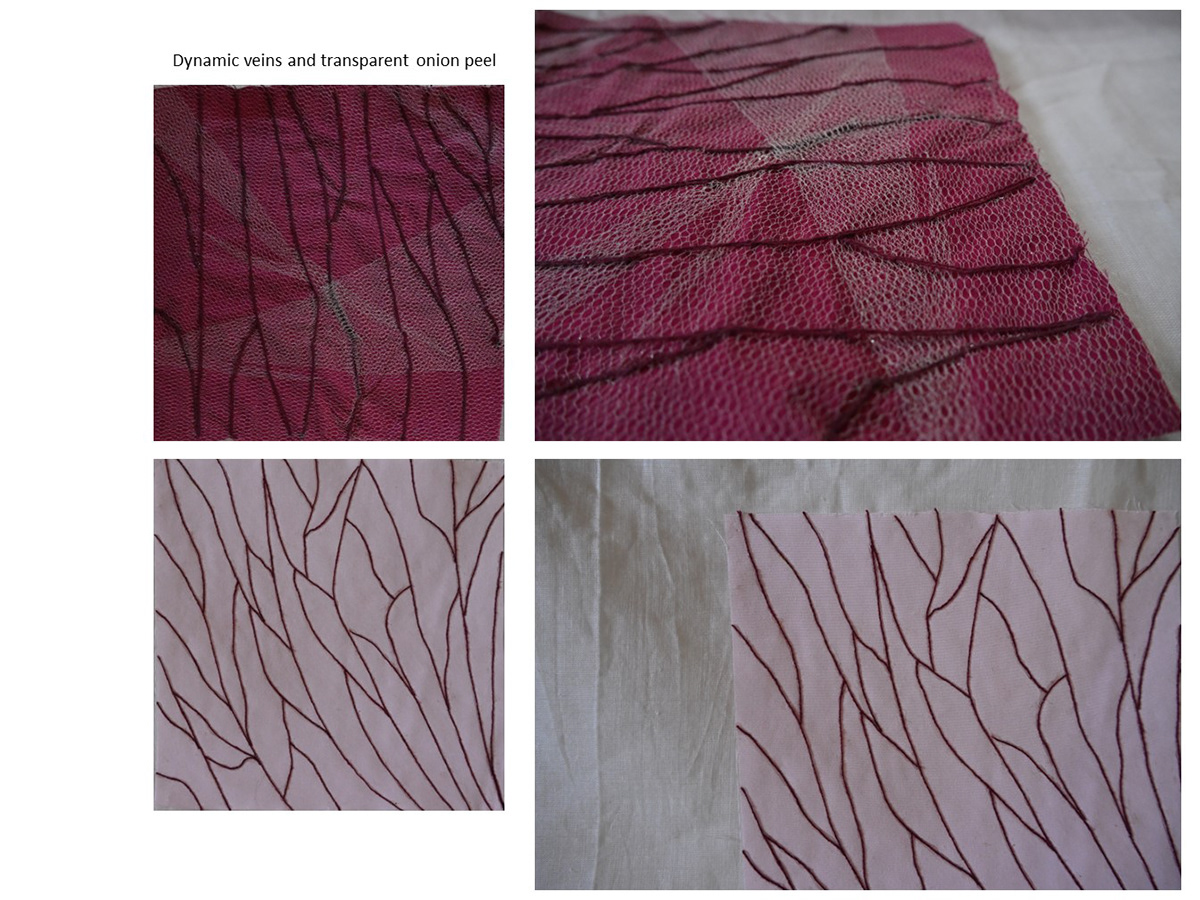 surface manipulation textile design  texture colour sketches Form layers pockets blanket materials