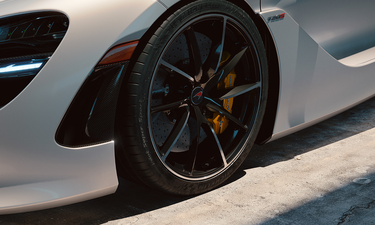 3D automotive cgi Automotive Photography CGI Maya McLaren mclaren 720s Render visualization vray