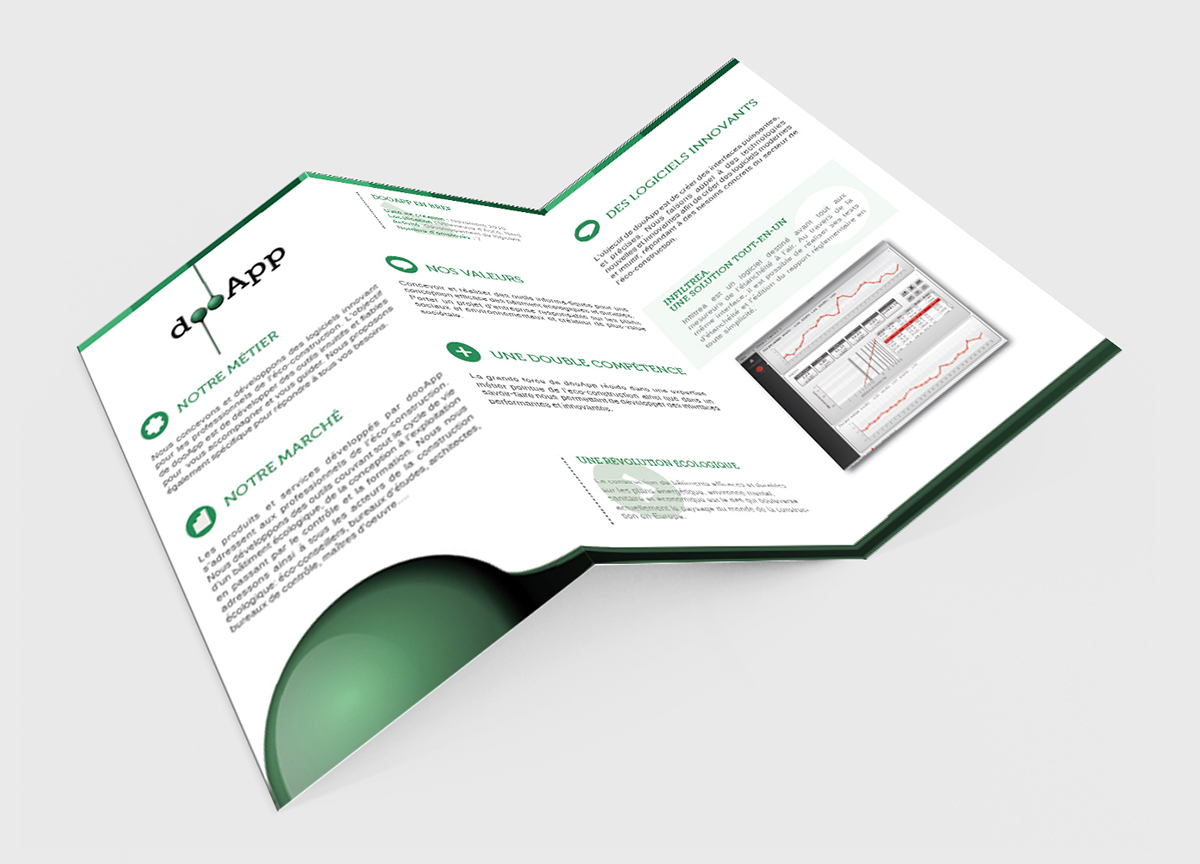 rebranding logo design print business card communication construction software company green