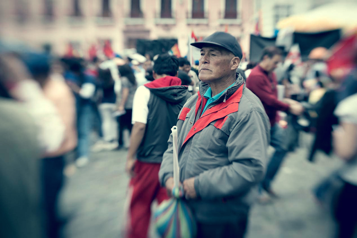 luis herrera retratos izquierda Ecuador 1 de mayo movimiento indigena