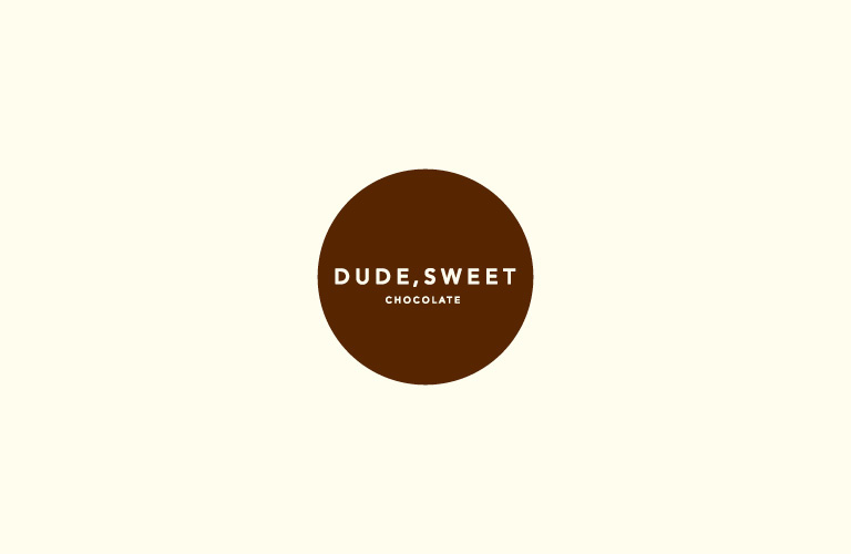 dude. sweet. chocolate. Packaging Rubber Stamp cardboard chocolate Candy organic Sustainable