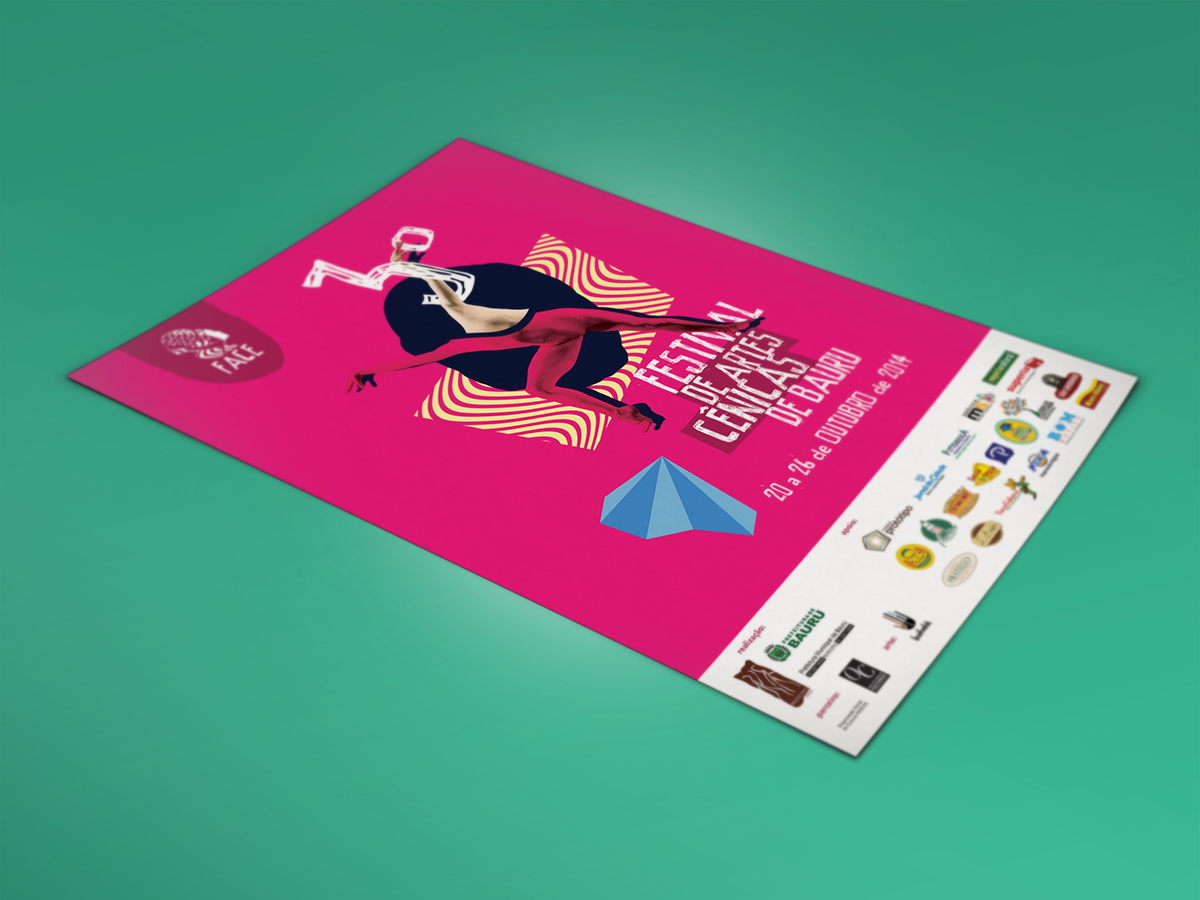 logo festival brand graphic design poster folder collage