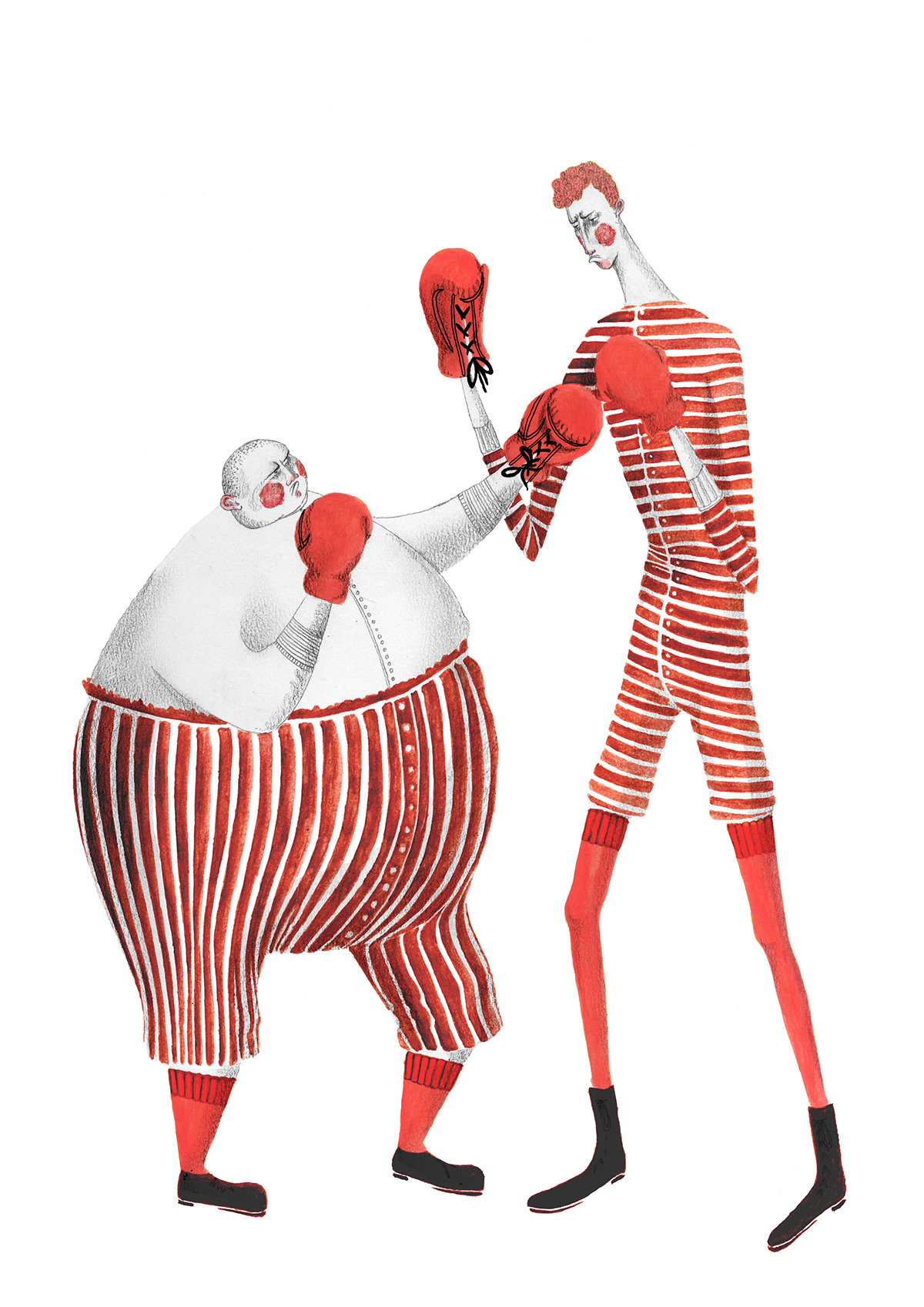 art Circus boxers rosanna tasker characters