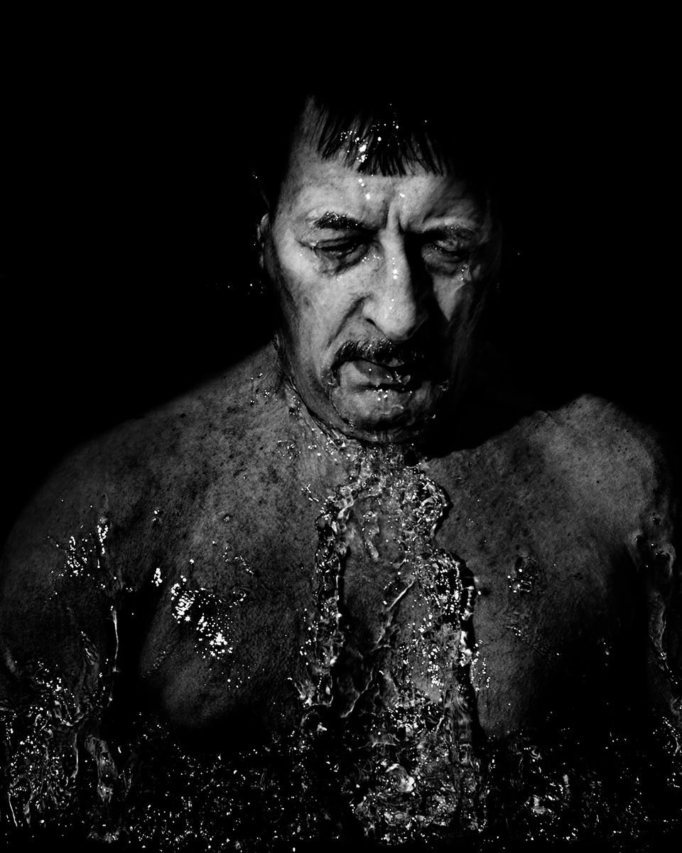 epiphany russian people  Freezing water Orthodox church russian church insanity madness portrait religion naked photoproject black and white sport