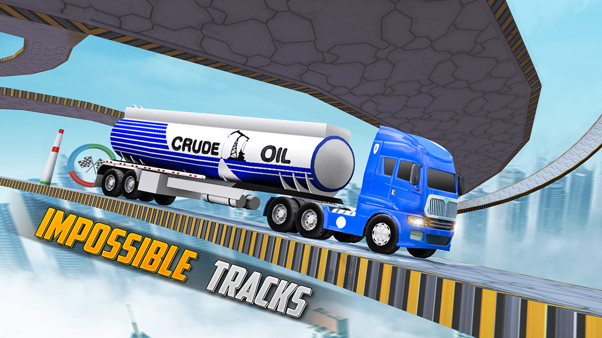 Impossible Truck Driving sky tracks truck stunt impossible tracks Car Stunt stunt car Screenshots