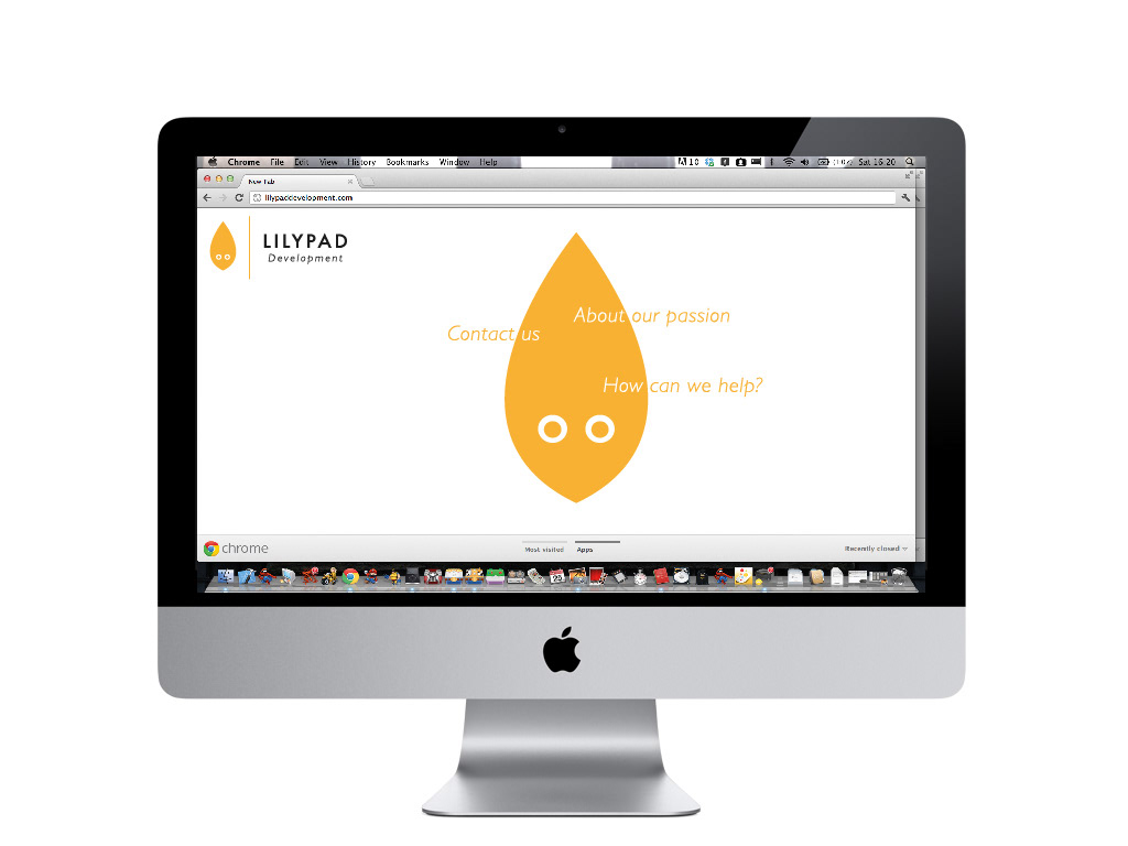 lily Lilypad web-design Web Brand orange