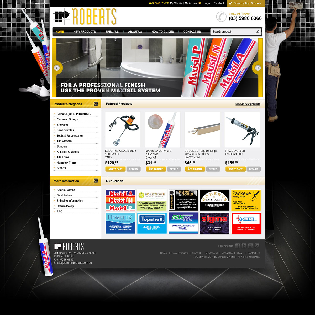 Web  design  Graphic  site  page Construction materials bathroom Fittings sanitary