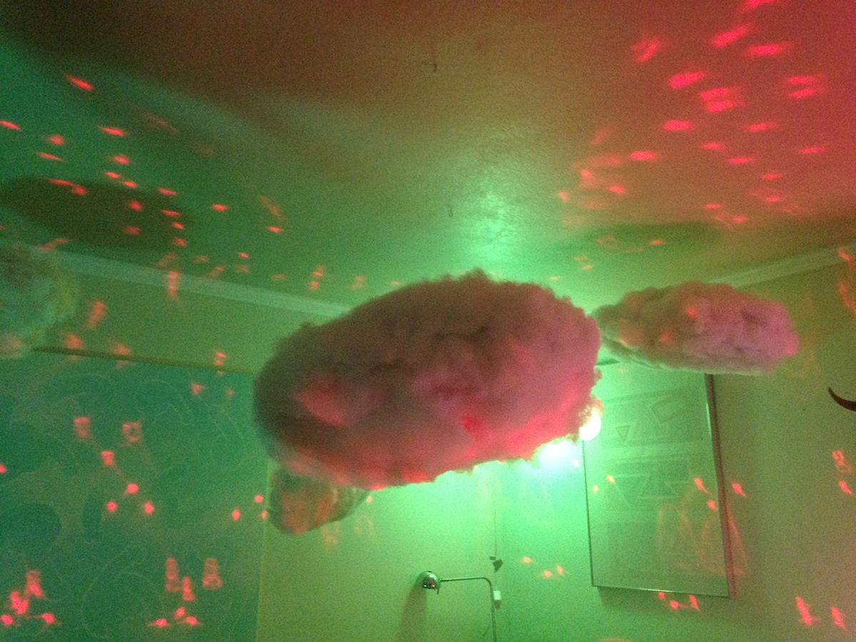 vagina Birthday installation clouds Womb woman psychedelic feminist