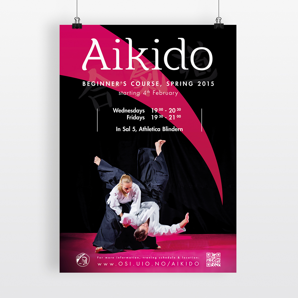 aikido poster flyer business card