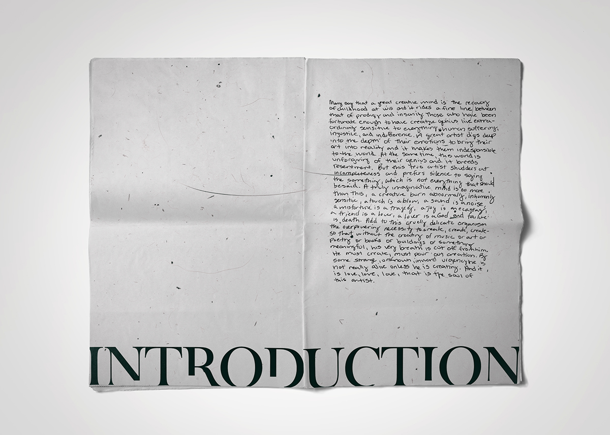 saddle stitch publications design alexander mcqueen Tupac Shakur amy winehouse Jean-Michel Basquiat Jimi Hendrix Creative Genius music artists live fast Elizabeth Gilbert drug overdose suicide newsprint Magazine design