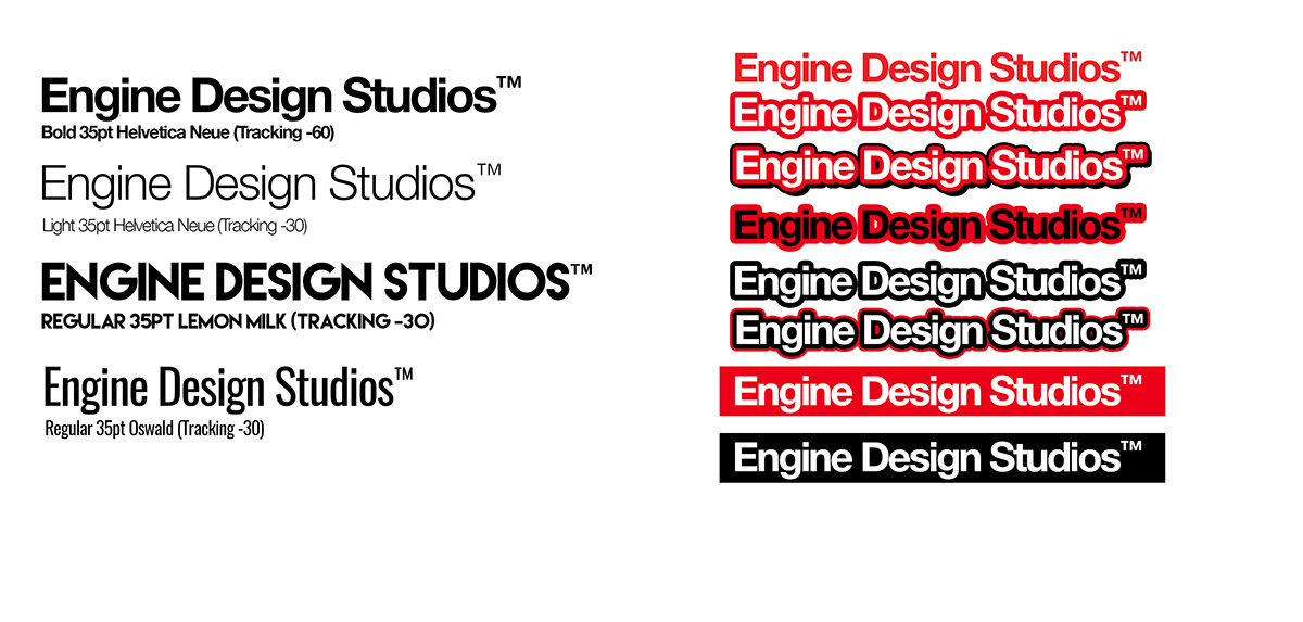 brand identity logo Trinidad engine design studio identity visual design