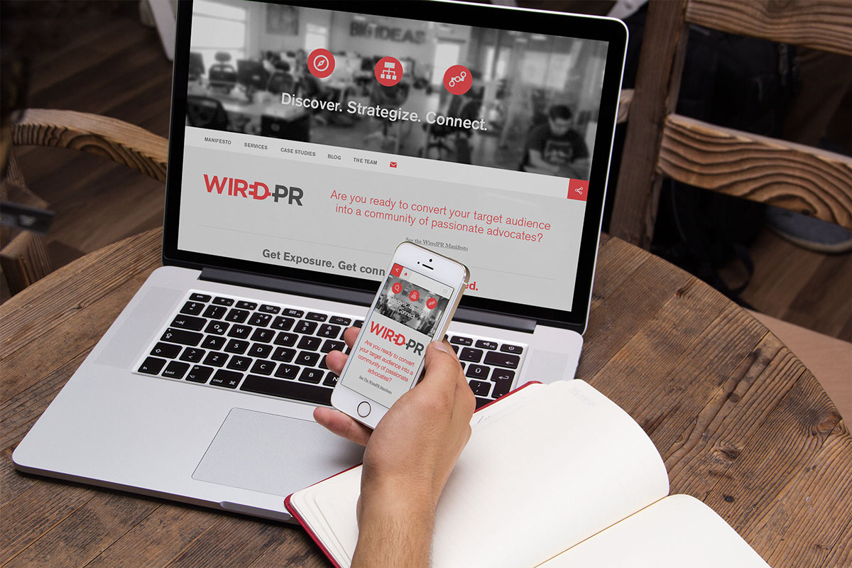 Wired PR Wired Website Responsive pr public relations Wired PR Group