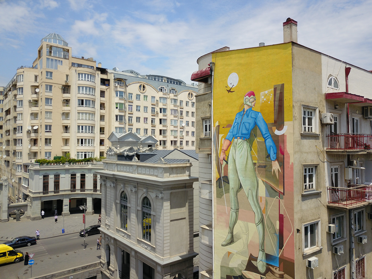 dilk FEROS Mural art ukraine tbilisi Urban Georgia artist festival