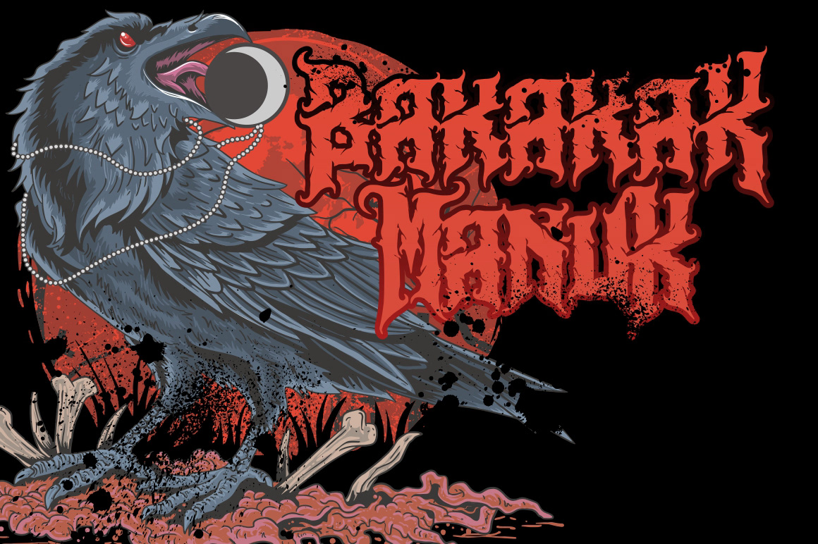black metal death metal death metal logo ghost grindcore Halloween horror music typhography underground