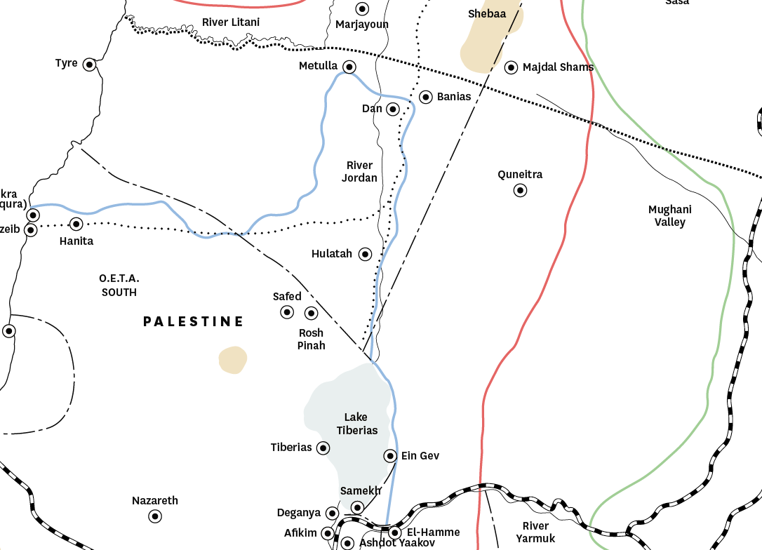 map maps palestine firing Outpost Geography borders