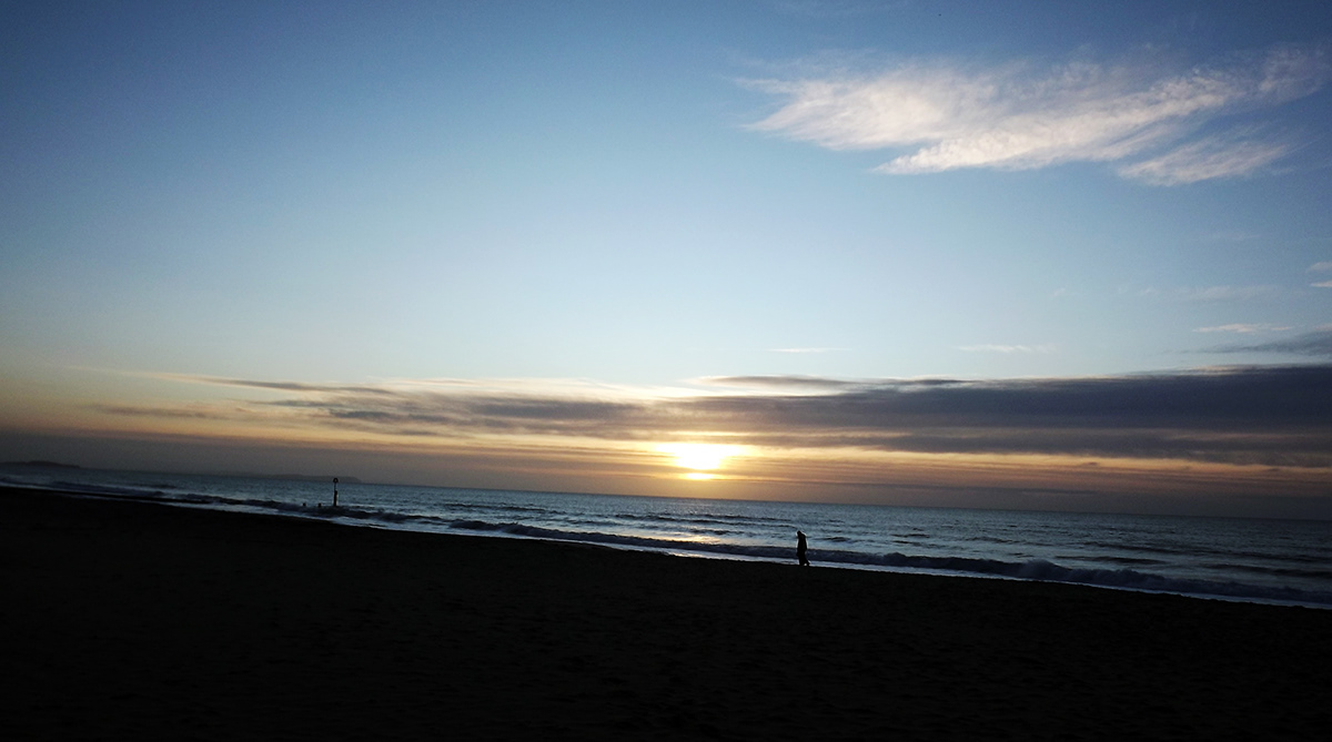 MORNING Bournemonth beach SKY Sun
