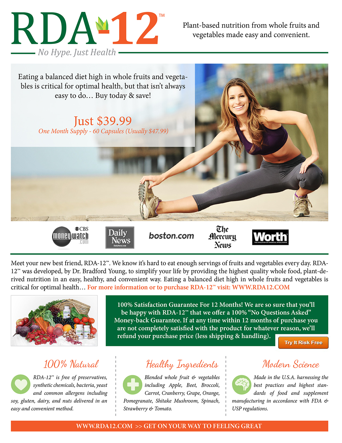 Health nutrition vitamins fitness Website supergreens beauty